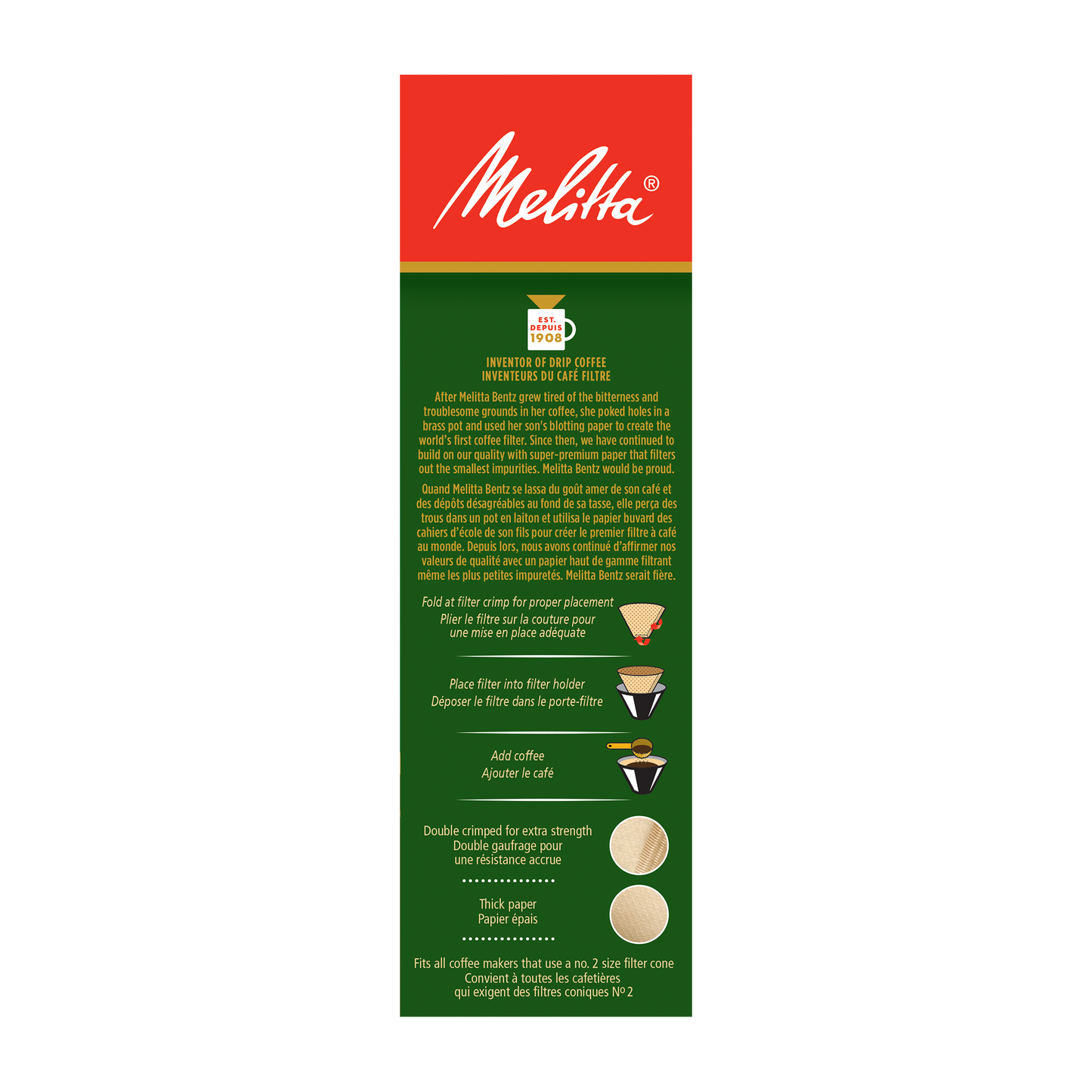 Natural Brown #2 Cone Filters