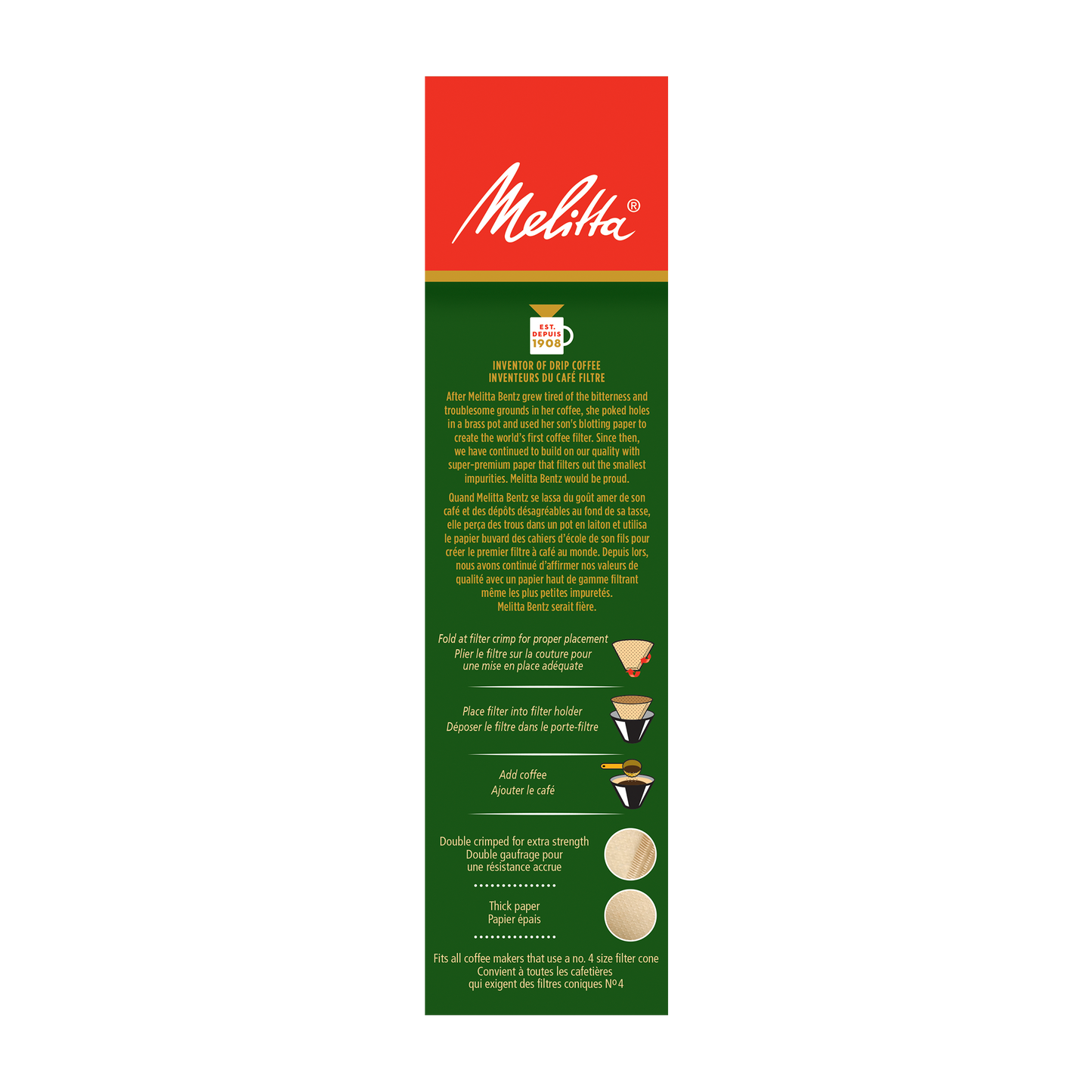 Natural Brown #4 Cone Filters