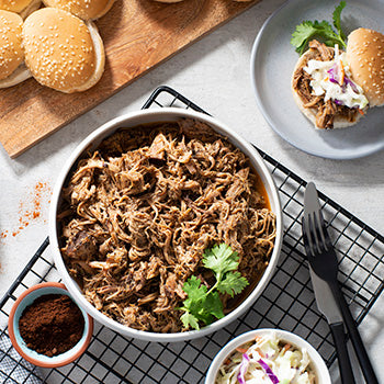 Coffee-Rubbed Slow Cooker Pork Sliders