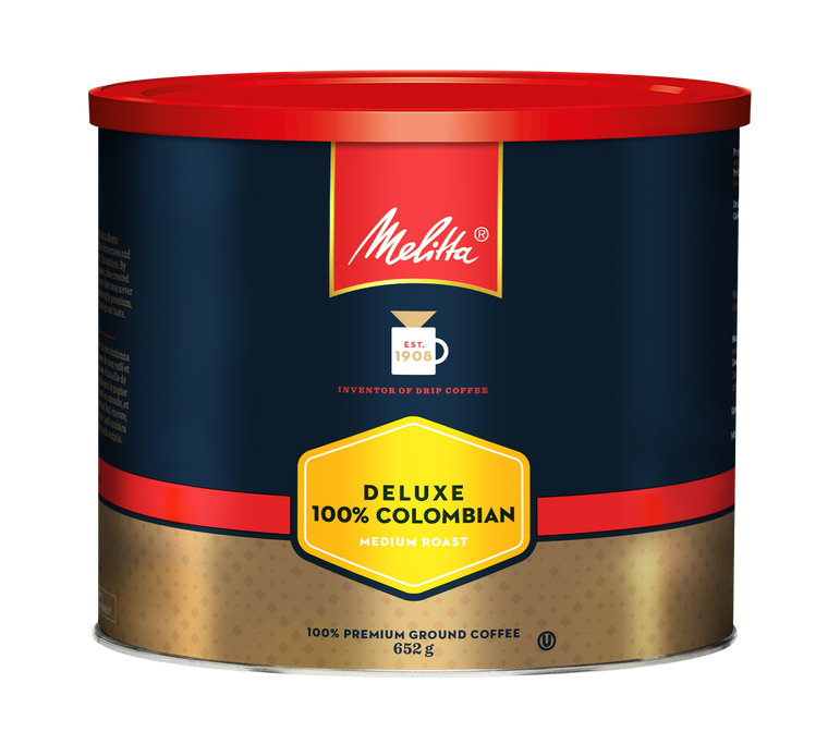 Deluxe 100% Colombian Medium Roast & Ground Coffee 652g