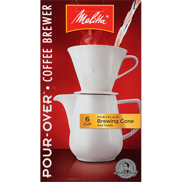 
                      
                        Ensemble cafetière et carafe Pour-Over™ en porcelaine 6 tasses (36oz)
                      
                    