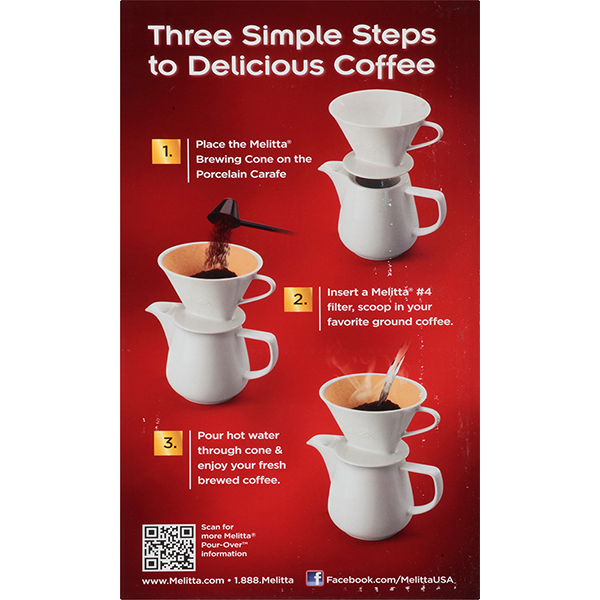 6 Cup Porcelain Pour-Over™ Coffeemaker & Carafe Set (36oz)