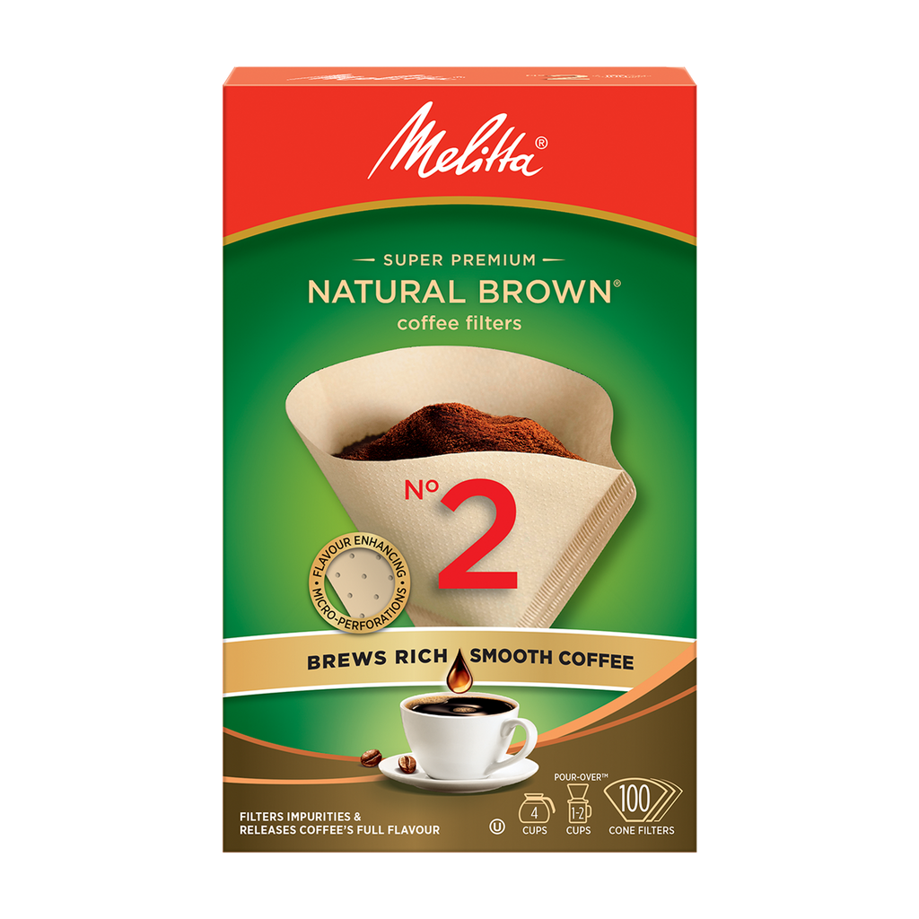 Natural Brown #2 Cone Filters