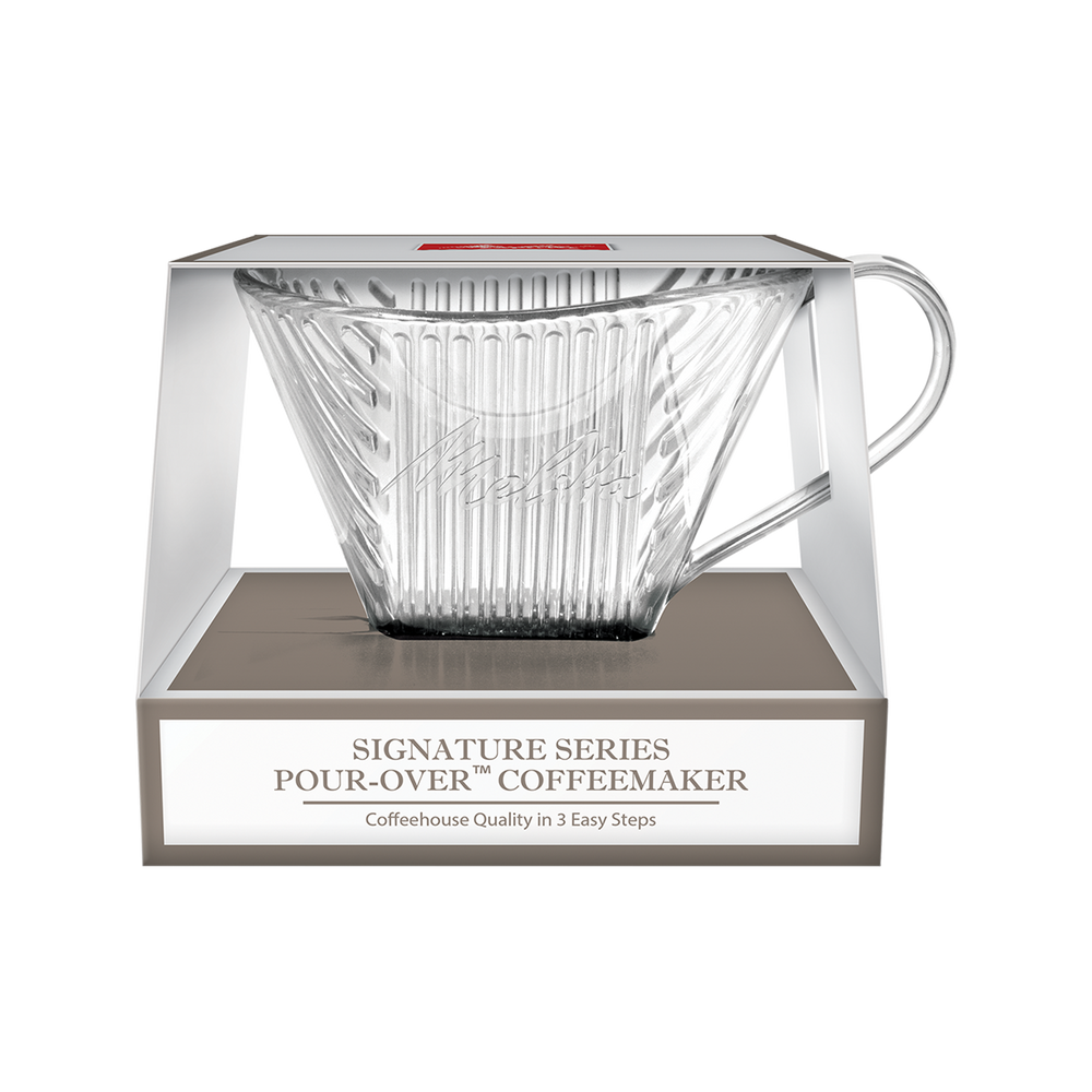 Signature Series Shatter- Resistant Pour-Over™ Coffeemaker   - Clear, 1 Cup