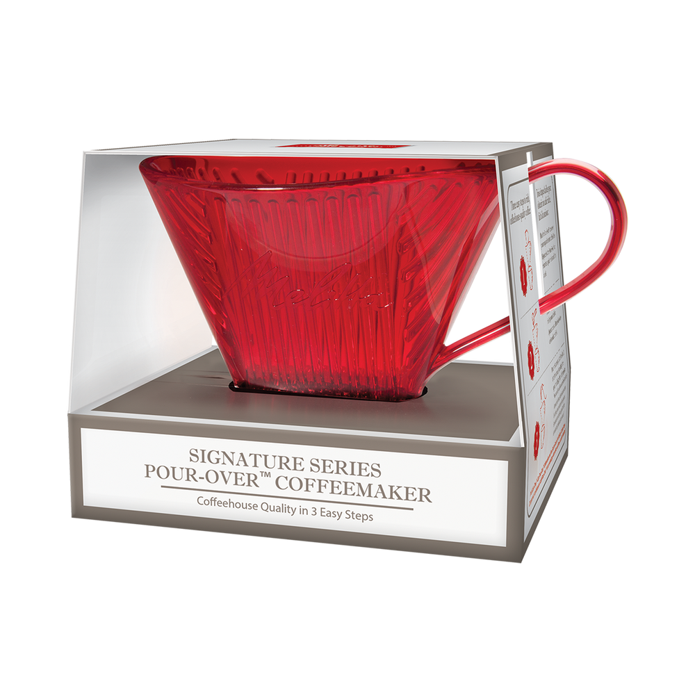 
                      
                        Signature Series Shatter- Resistant Pour-Over™ Coffeemaker   - Red, 1 Cup
                      
                    