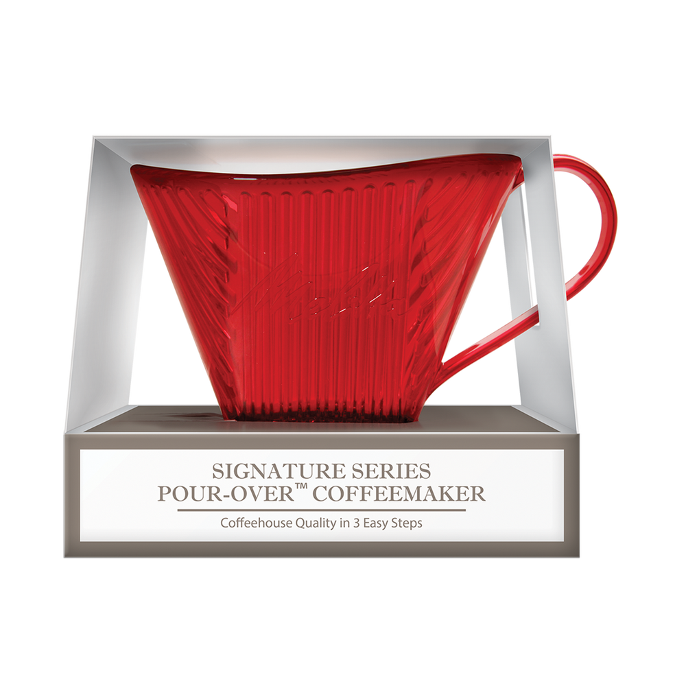 
                      
                        Signature Series Shatter- Resistant Pour-Over™ Coffeemaker   - Red, 1 Cup
                      
                    